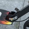 HOMCOM Kids Scooter, Foldable Stunt Scooter with Adjustable Height, Brake for Ages 7-14 Years - Black