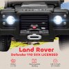 AIYAPLAY Land Rover Licensed Electric Car for Kids, 12V Battery-Powered Kids Ride On Car with Remote Control, Music, Horn, Suspension Wheels, LED Lights, Off-Road Toy for 3-5 Years Old, Black