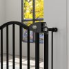 PawHut Pressure Fit Dog Stair Gate No Drilling Safety Gate Auto Close for Doorways, Hallways, 74-94cm Adjustable, 78cm Tall, Black