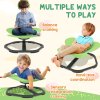 AIYAPLAY Sensory Spinning Chair for Kids, Butterfly-Shaped Swivel Chair for Balance and Coordination Training, Multi-Position Spinning Seat with Non-Slip Base, Green