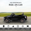 HOMCOM Bentley GT Licensed 12V Electric Car for Kids, Kid's Electric Ride on with Remote Control, Ride on Car with LED Lights, Music, for 3-5 Years, Black