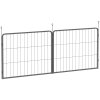 PawHut 2 Piece Dog Pen Expansion Pack for 60cm High Pet Playpen with 3 Connecting Stakes, Puppy Pen for Small Dogs