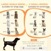 PawHut Dog Crate Furniture for Small and Large Dogs w/ Movable Divider, Dog Cage End Table with Shelves, Sliding Doors, 120 x 60 x 88.5cm, White