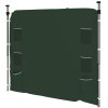 Outsunny Gazebo Side Panel, Canopy Sidewall Panel with 4 Mesh Bags and 2 Storage Pockets for 3 x 3 m Straight Leg Pop Up Gazebos, 1 Pack Sidewall Only, Green