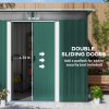 Outsunny 8.5 x 6ft Metal Shed with Lightsky Panels, Garden Storage Tool House with Double Doors for Garden, Patio and Lawn, Green