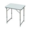 Outsunny 2FT Garden Outdoor Camping Table Portable Folding Picnic Table Aluminium Frame with Adjustable Height 60L x 45W x 64H (cm)