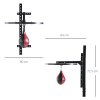 HOMCOM Speedball Platform Punch Bag Frame, Wall Mounted Swivel Bracket MMA Exercise Training Workout w/Ball