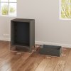 HOMCOM Chest of Drawers, 4 Drawer Fabric Dresser with Steel Frame for Bedroom, Living Room, Easy to Assemble, Brown