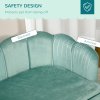 PawHut Dog Sofa for Medium, Large Dogs, Shell Shaped Pet Couch Bed with Legs, Cushion, Washable Cover - Green