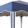 Outsunny 3x3(m) Pop Up Gazebo, Foldable Party Tent with Wave Edge and Carry Bag, Height Adjustable Festival Camping Canopy for Garden Outdoor, Blue
