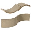 PawHut Cat Scratching Board, 4 piece Set Scratch Pad Reversible, Cat Scratcher Replacement for Cat Treadmill, Indoor Kitten, Scratching Boards Only, 55 x 26cm - Brown