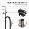 SPORTNOW Bike Rack, Vertical & Horizontal Bike Stand Bicycle Storage Stand with Adjustable Hooks, Fits 6