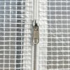 Outsunny 3 x 2 x 2m Polytunnel Greenhouse with Roll-up Sidewalls, Door and 6 Mesh Windows, Walk In Green House with UV-resistant PE Cover, White