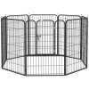 PawHut Dog Pen 8 Panels Puppy Pen Heavy Duty Pet Playpen for Indoor Outdoor for Dogs, Rabbits, Ducks 100cm High