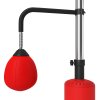HOMCOM 3-in-1 Boxing Punching Bag Free Standing with 2 Speed Balls, 360 Degree Relax Bar, PU-Wrapped Boxing Bag and Fillable Base, 160-230cm Adjustable Height, Red