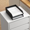 HOMCOM Mobile Filing Cabinet with 4 Drawers, Under Desk Storage Cabinet for Home Office, White