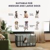 PawHut Whelping Box for Dogs and Puppies, 4 Panel Whelping Pen with Washable Whelping Pad, Wind-Resistant Cloth, Lockable Door, Dog Playpen for Indoor, Outdoor, for Small and Medium Breeds