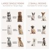 PawHut Dog Crate Furniture for Large Dog, Double Dog Cage for Small Dogs with Divider, Sliding Doors - Oak Tone