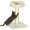 PawHut 83cm Cat Tree, Cat Tower for Indoor Cats w/ Sisal scratching posts, Enlarged Kitten Bed, Ball & String Toy - Cream