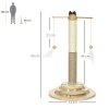 PawHut Cat Scratching Post Cat Tree, Kitty Activity Centre w/ Turntable Interactive Toy Ball, Cat Tower w/ Jute and Sisal