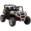AIYAPLAY Kids Electric Ride on Car 2-Seater, 24V Truck UTV with Remote Control, Suspension System, LED Lights, Horn, Music, for 3-8 Years, khaki