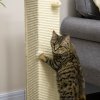PawHut Cat Scratching Post 80cm Tall Cat Scratch Post with Hanging Ball Toy, Cat Scratcher Natural Sisal Rope