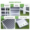 PawHut Wooden Chicken Coop with Nesting Box, Hen House Poultry Cage with Slide-Out Tray, Waterproof Roof, Perches, for 4-6 Chickens, 100 x 86 x 100cm