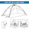 Outsunny 2 Man Pop-up Tent Beach Tent Sun Shelter w/ Windows Doors Hook Sandbags UV Protection Waterproof Outdoor Adventure Garden, Sky Blue