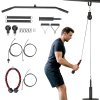 SPORTNOW Weight Pulley System, Cable Pulley System for Home Gym, Cable Machine LAT Pull Down Attachment for Biceps Curl, Tricep, Arm Workouts