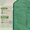Outsunny Walk-in Greenhouse Cover Replacement with Roll-up Door and Mesh Windows, Reinforced PE Hot House Cover, COVER ONLY, 140 x 143 x 190cm, Green