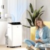 HOMCOM 12000 BTU Portable Air Conditioner, Smart Home WiFi Compatible, 3-in-1 Dehumidifier Cooler Fan, with Sleep Mode, Remote, 24H Timer, Window Venting Kit, A Energy Efficiency, 26m²