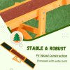 PawHut Wooden Pet Seesaw for Big Dogs, Agility Training Equipment for Dogs with Anti-Slip surface, 180 x 30 x 30cm - Natural