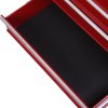 HOMCOM 5 Drawer Tool Box, Lockable Steel Tool Chest on Wheels, Rolling Chest Cabinet with 5 Drawers and Handle for Workshop, Garage, Red