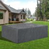 Outsunny 600D Oxford Outdoor Garden Furniture Sofa Set Cover, Waterproof Anti-UV Rattan Sun Lounger Protection Protector Cover, 225L x 210W x 70Hcm, Grey