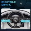 AIYAPLAY Maserati MC20 Licensed 12V Electric Car for Kids with Remote Control, Kids' Electric Ride on with Slow Start, LED Lights, Music, Horn, Spring Suspension, for 3-6 Years, White