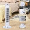 HOMCOM Tower Fan for Bedroom Cooling, 30 Inch Electric 70° Oscillating Fan with 3 Speed Settings, Standing Floor Fan for Home Office Indoor, White