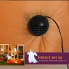 HOMCOM 240cm Large Halloween Scary Lighting Inflatable Tree Ghost 3 Pumpkins Owl 4 LED Indoor Outdoor Holiday Decoration