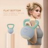 SPORTNOW Soft Kettlebell, 4kg Kettle Bell with Non-Slip Handle for Home Gym Weight Lifting and Strength Training, Grey and Green