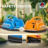 AIYAPLAY Angry Bird Licensed 12V Kids Bumper Car, 360 Rotation Waltzer Car with Joysticks, Remote Control, Music USB LED Lights, for 3-5 Years Old - Orange