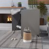 Outsunny 3 Seater 600D Oxford Patio Swing Chair Cover Outdoor Garden Furniture Rain Protection Protector Waterproof Anti-UV, 177 x 114 x 152cm, Light Grey
