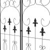 Outsunny Set of 2 Garden Trellis, Metal Trellis for Climbing Plants Support Frames, 45 x 150cm, Scrolls Design