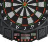 HOMCOM DART BOARD SET ELECTRONIC DARTBOARD LED DIGITAL SCORE DISPLAY SOFT TIP 27 GAMES SPEAKER SOUND WITH DARTS