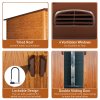 Outsunny 9 x 6ft Metal Garden Shed, House Hut Gardening Tool Storage with Ventilations, Sliding Door, Sloped Roof for Garden, Patio, Brown
