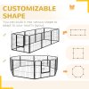 PawHut Dog Pen 8 Panels Puppy Pen Heavy Duty Pet Playpen for Indoor Outdoor for Dogs, Rabbits, Ducks 60cm High