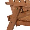 Outsunny 2-Seater Wooden Garden Bench, Antique Loveseat Chair with Table & Parasol Hole, Outdoor Bench for Porch, Patio, Orange