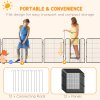 PawHut Dog Pen 12 Panels Puppy Pen Heavy Duty Pet Playpen for Indoor Outdoor for Dogs, Rabbits, Ducks 100cm High