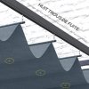Outsunny Retractable Pergola Roof, Sun Shade Cover, UV30+ Protected Replacement Canopy Fabric for 2.85 x 2m Pergola, Dark Grey