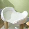 PawHut Cat Scratching Post Cat Tree Tower With Bed for Indoor Cats Scratcher Toy Balls 48 x 38 x 42cm - White