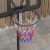 SPORTNOW Height Adjustable Basketball Hoop and Stand, Free Standing Portable Basketball Hoop System with Weighted Base and Wheels, for Kids Junior Adults, 1.7-2.3(m)