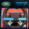 AIYAPLAY Land Rover Licensed 6V Kids Electric Ride On Car, 2-in-1 Sliding Car, Battery Powered Car with Headlights, Music, Horn, for 18-60 Months, Red
